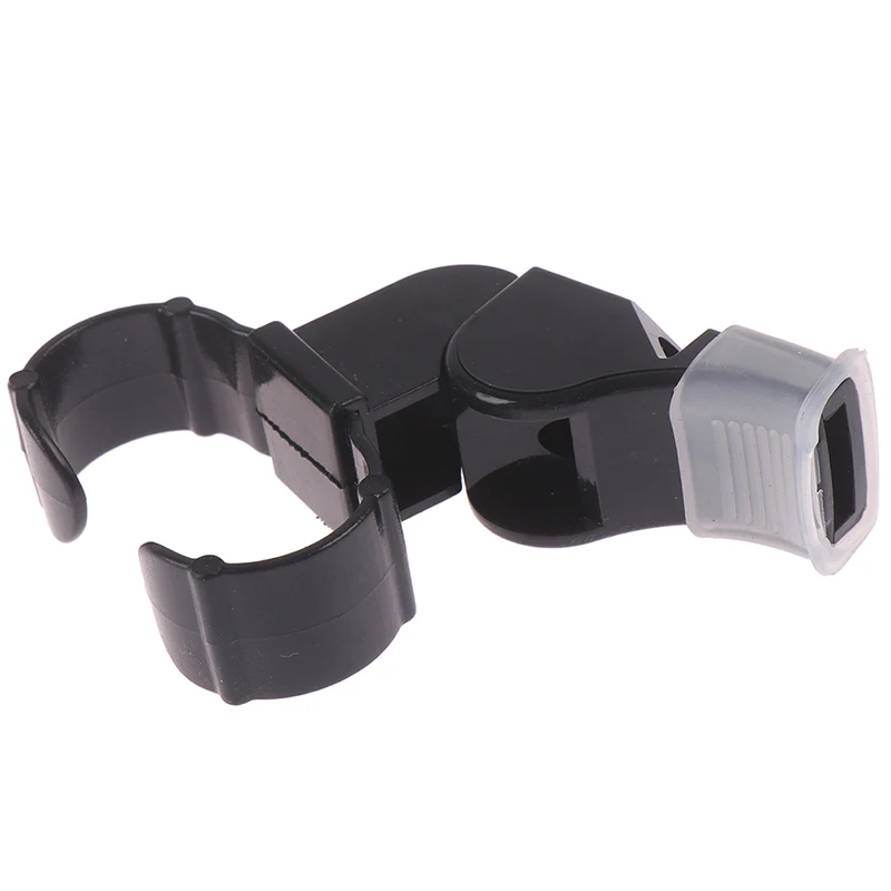 Black Plastic Pealess Finger Grip Sports Skate/Football Referee Mouth Whistle