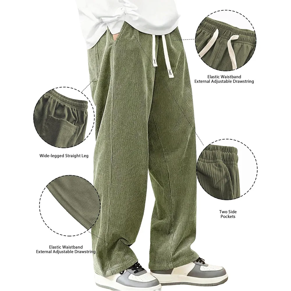Amerikanische Freizeithose mit Seitenstreifen und Buchstaben-Stickerei, Weites Bein, Lässige Sommerhose für Herren, Locker Fallende Sporthose – Detail 27