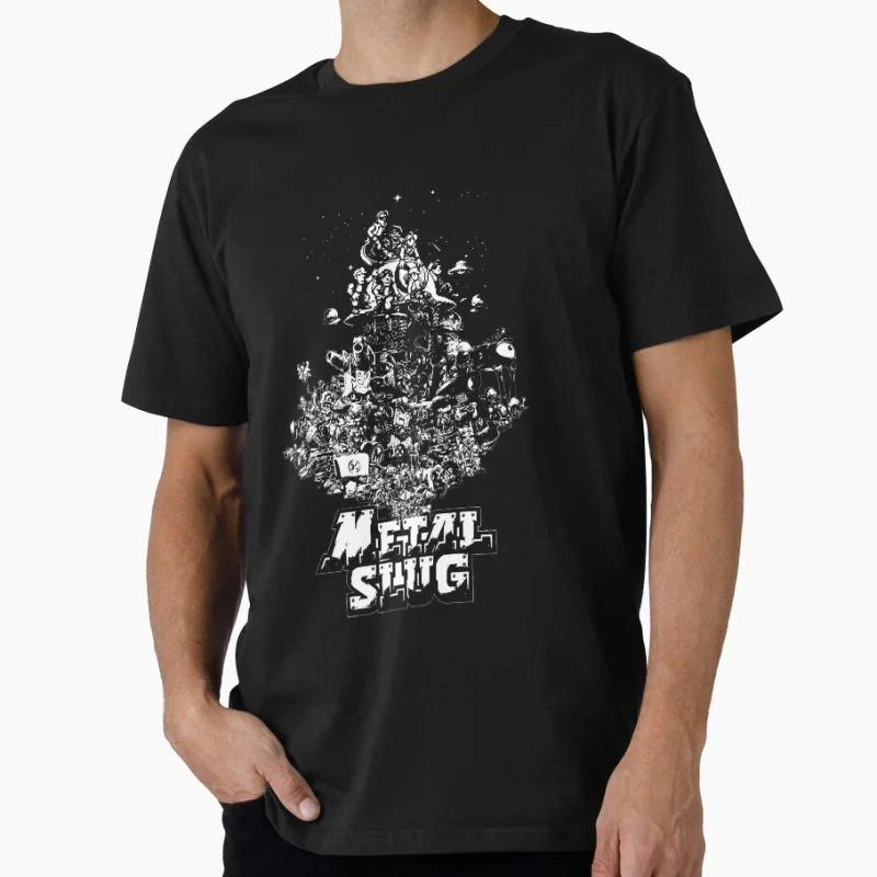 

80s Retro Arcade game name Metal Slug Vintage Gift shirt for men 100% cotton Print Graphic Clothes 1212 All size S-6XL Tops