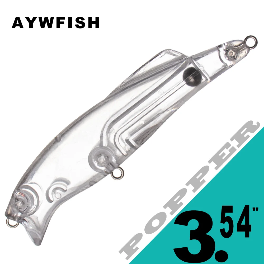 aywfish-15-pcs-lote-flutuante-popper-isca-de-pesca-enfrentar-chocalho-354in-107g-sem-pintura-topwater-isca-de-pesca-diy-corpo-em-branco