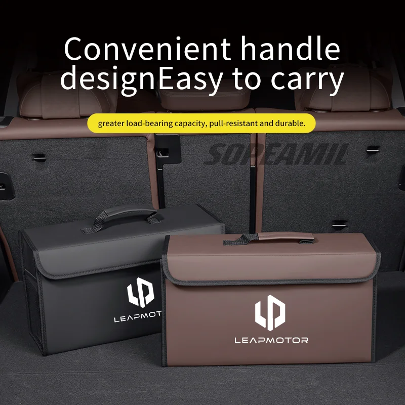 Car Trunk Storage Box Large Capacity Foldable Stowing Tidying Bag For Leapmotor Zero run C10 C11 C16 B10 T03 C01 B01 S01 Lafa5