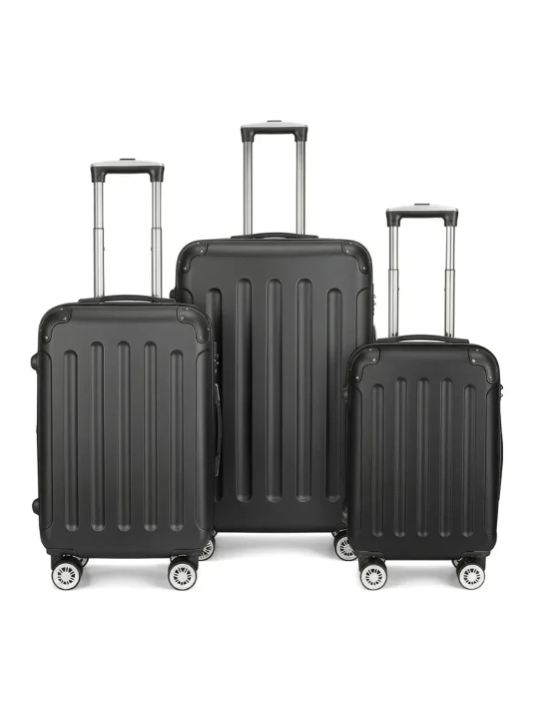 Fangange 3-teiliges Hartschalen-Kofferset, 20/24/28 Zoll ABS Spinner-Koffer, 3-stufig verstellbarer Teleskopgriff, geräuscharm 360° drehbar °   Doppelreihige Rollen, TSA-Schloss, Reisegepäck zum