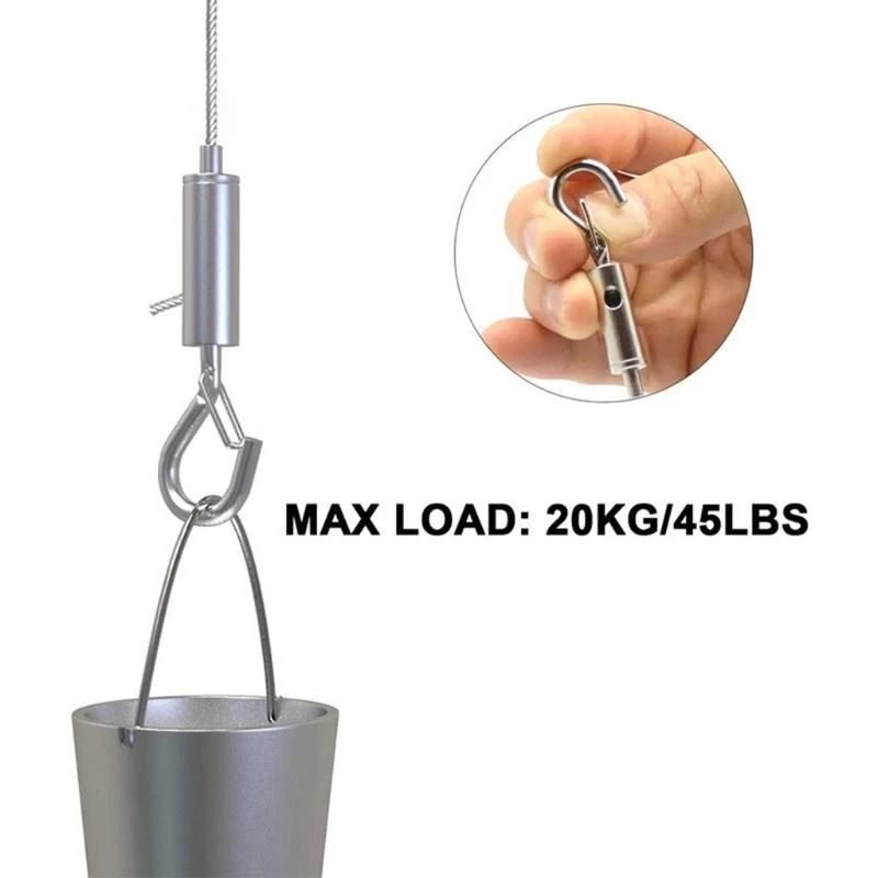  Stainless Steel Suspension Wire Barbecue lanyard Bearing capacity 20kg/40lbs