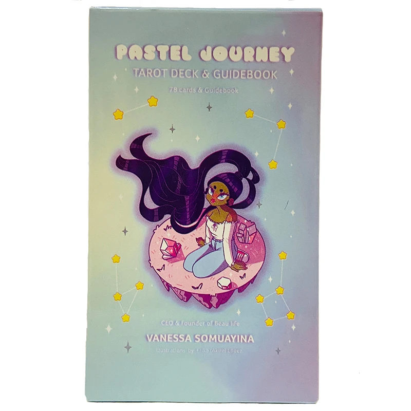 Pastel Journey Tarot Deck 78 Cards English Version Divination Oracle Cards Camping Party Board Games Tarot Cards