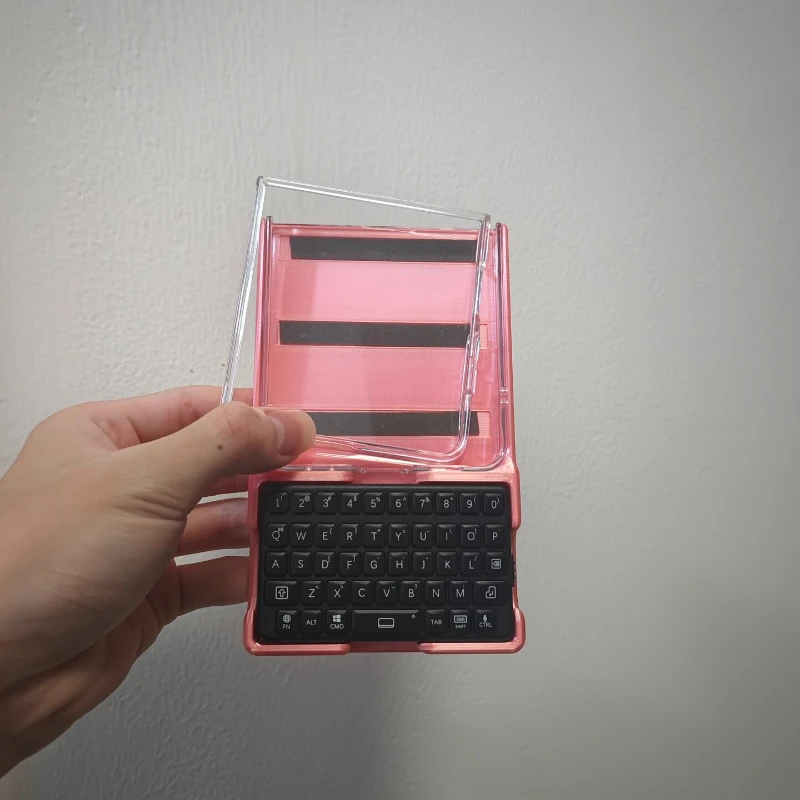EXknight Bluetooth Keyboard Customized Original Handmade Portable Folding Screen Mobile Phone Case for Multiple Models Gift DIY