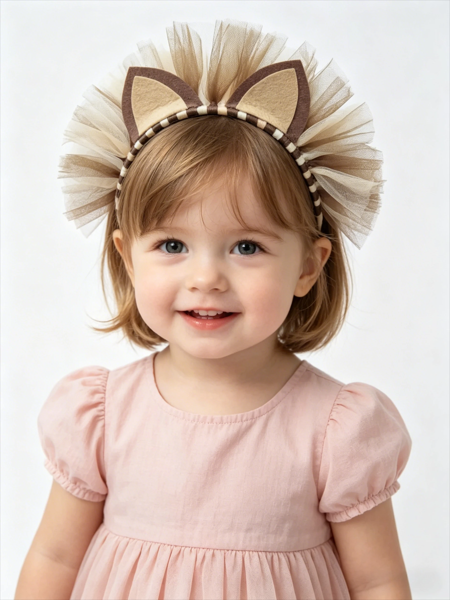 Mesh Lion Design Hair Hoop European Style Animal Headpiece Lightweight Costume Prop for Children Show Festival Themed Gathering