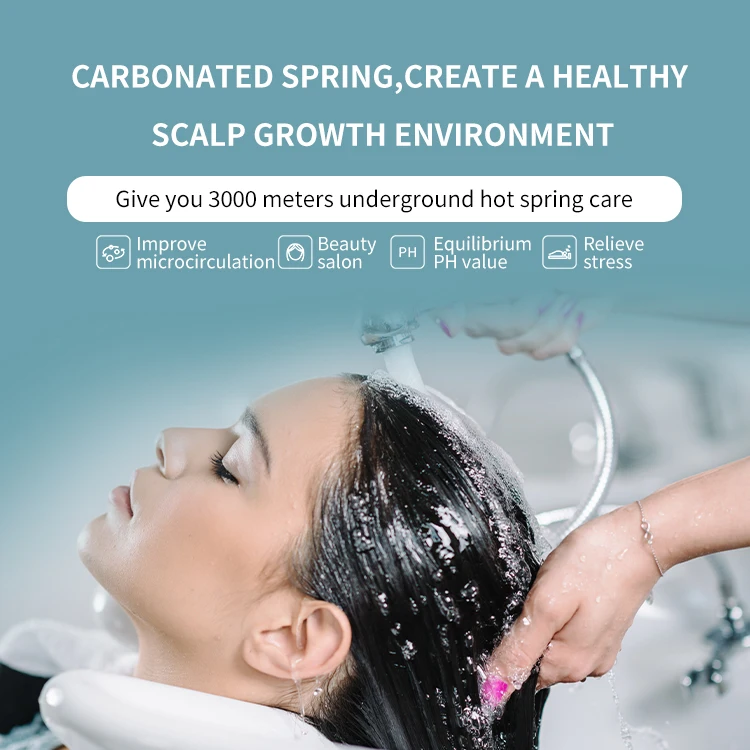 معدات تنظيم الحرارة بتكنولوجيا النانو المتقدمة، العلاج المائي للمياه الغازية، التنظيف العميق، مدلك صحة فروة الرأس #3