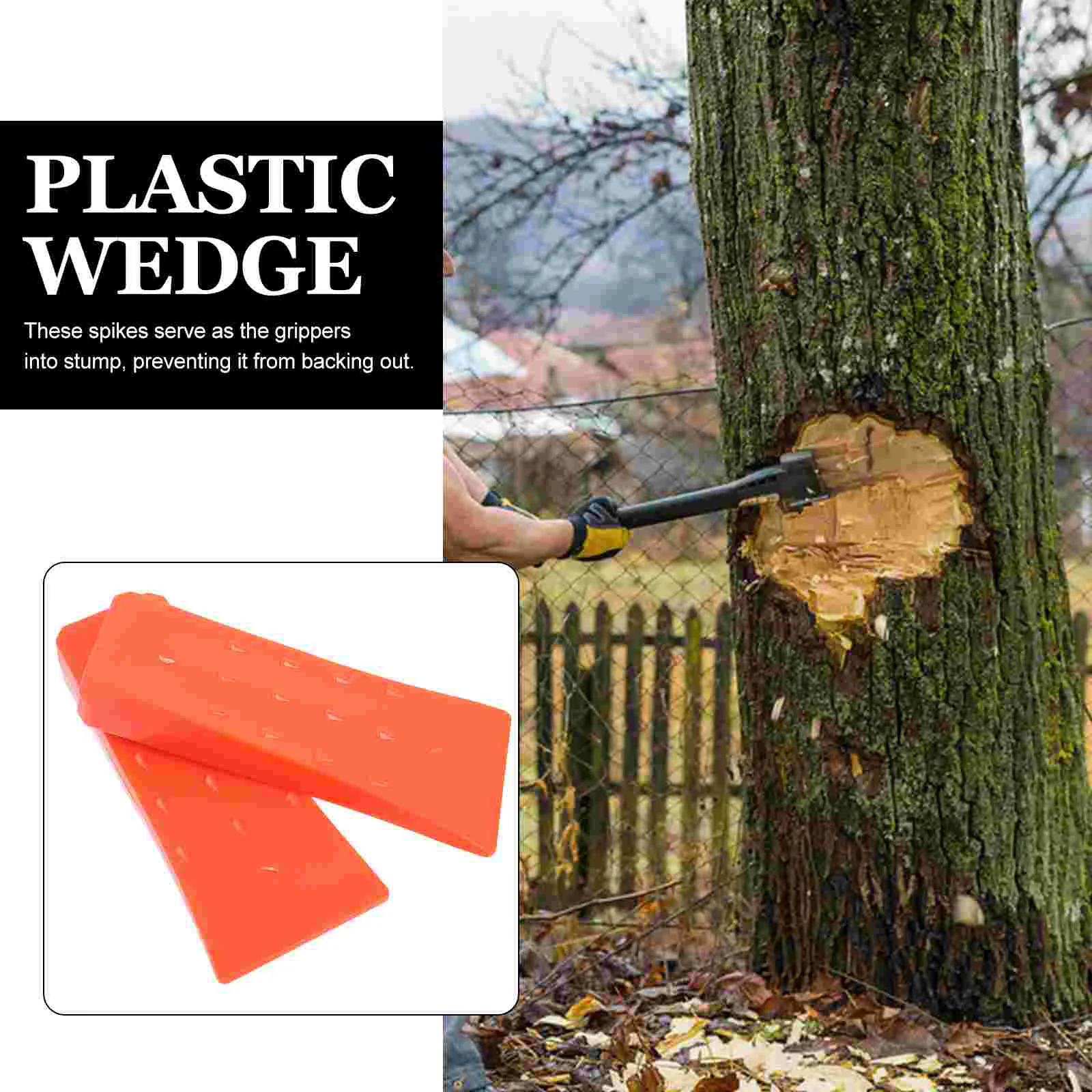 2 قطعة أدوات مساعدة بالمنشار إسفين الكهربائية باكينغ أسافين قطع مسنبل اكسسوارات شجرة قطع الخشب #6