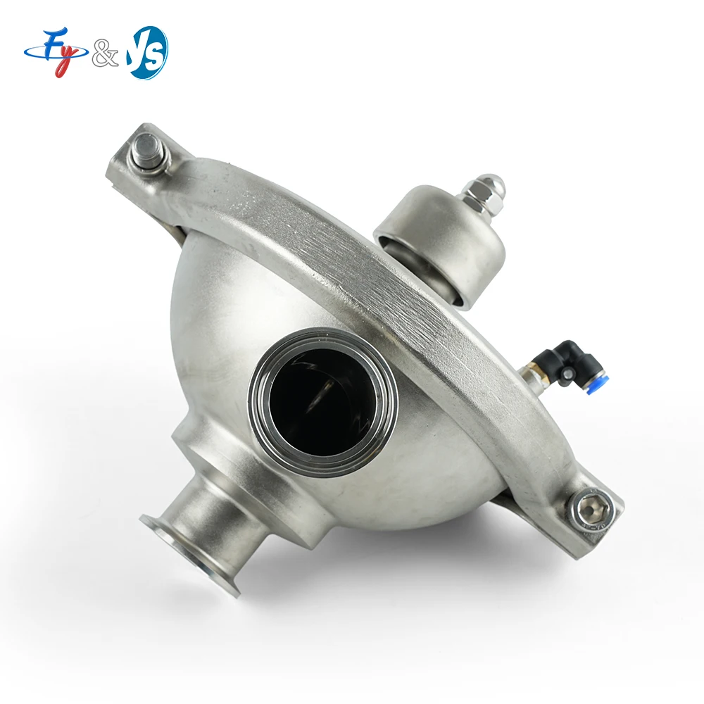 YS Sanitary 304/316L Stainless Steel Constant Pressure Valve with PTFE Diaphragm for Food Beverage Pneumatic Modulating Control