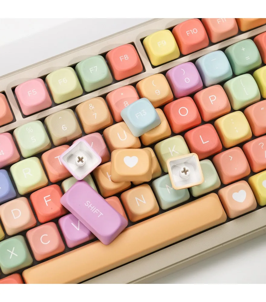 

Rainbow Candy Keycaps Customized Mechanical Keyboard Keycaps
