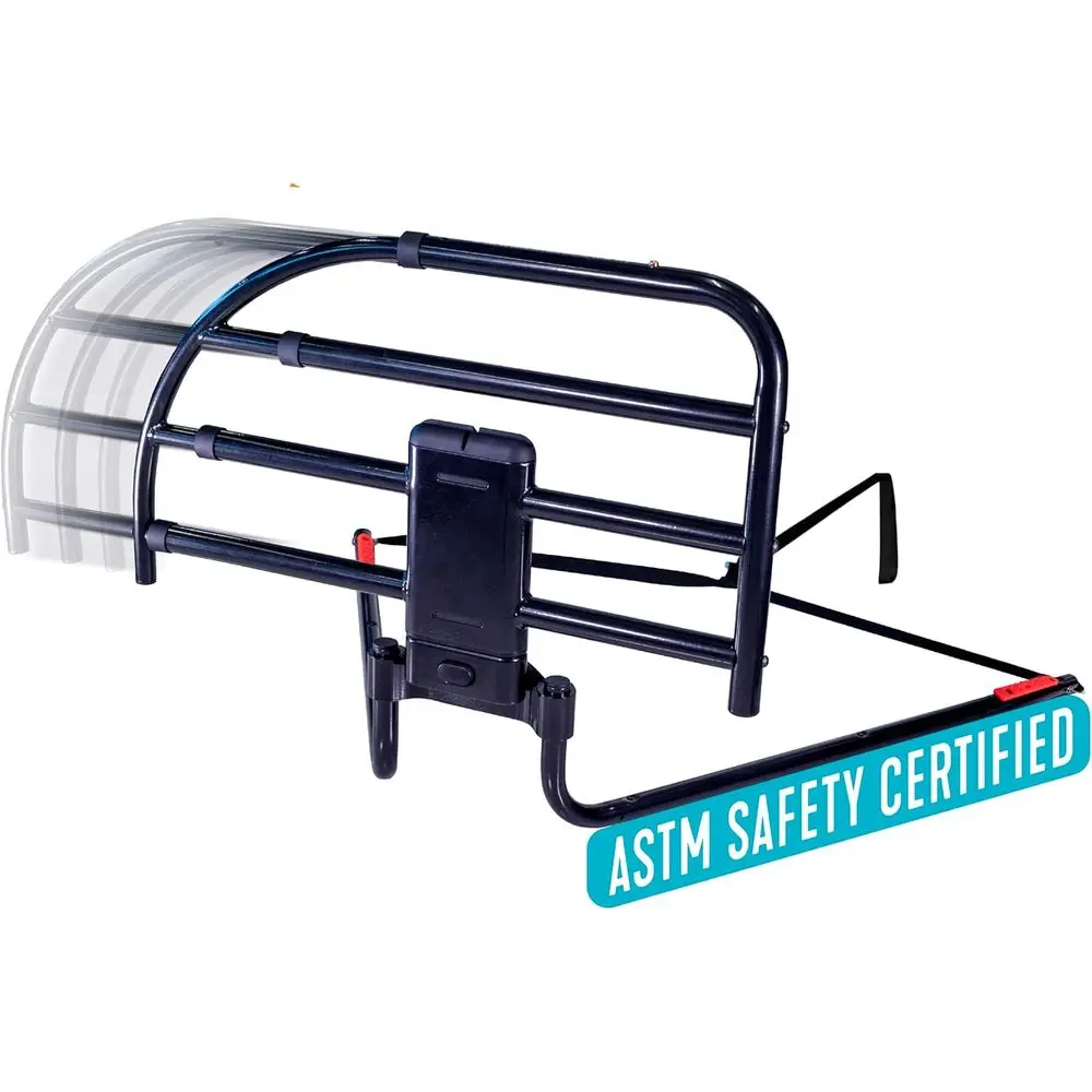 Able Lie k-N-Go Exble Bed Rail or Wood Adjustable Bed es. Removable Bed Handle or Elderly Adults and Seni, its King, Queen, ull,