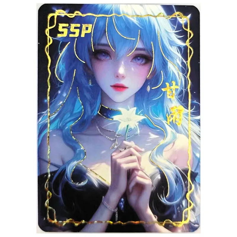 Anime Goddess Story Rare SSP Collectible Cards Tifa Chun Li Nakano Miku Yor Forger Rem Ram Ganyu Toys for boys Birthday Present
