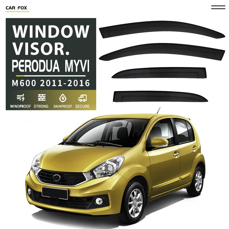 

For Perodua Myvi 2005-2016 Car Window Visor Awning Shelters Windshield Side Window Rain Sun Shade Auto Accessories Car Styling