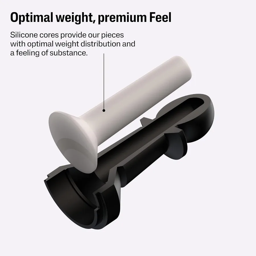 스탠튼 시리즈 01: 오프닝 에디션 체스 세트 34개 조각 금속 베이스 블랙 앤 화이트 실리콘 매트 클럽 사이즈 블랙 베이스