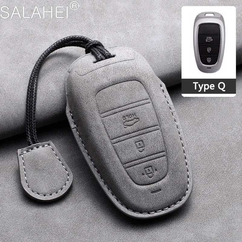 Car Remote Key Case Cover Shell Fob For Hyundai Grandeur HG Sedan Genesis G80 Santa Fe 3DM Grand SantaFe 2018 IX45 EQUUS Azera