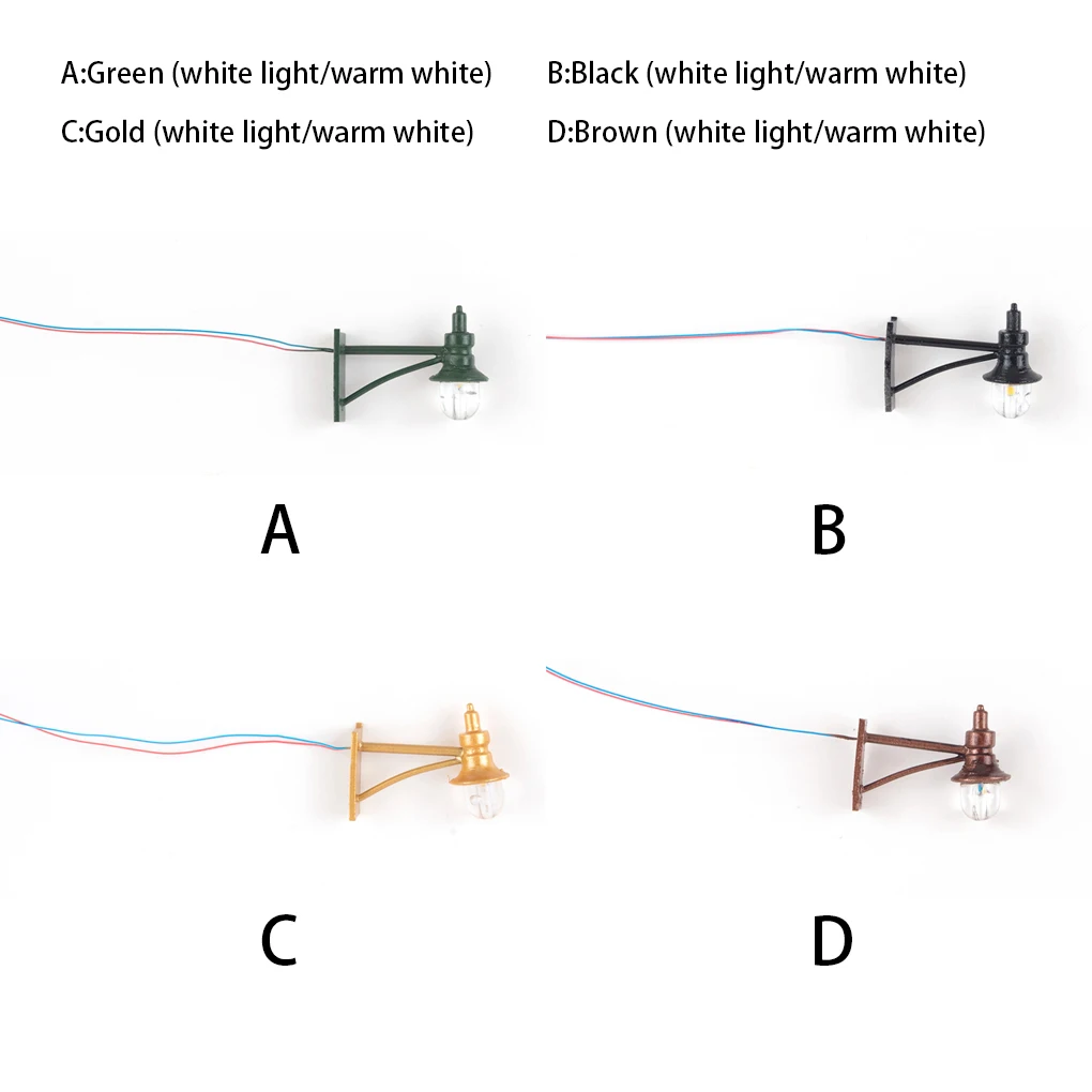 1:87 Wand lampen Straßen modell machen Eisenbahn Layout dekorative Licht