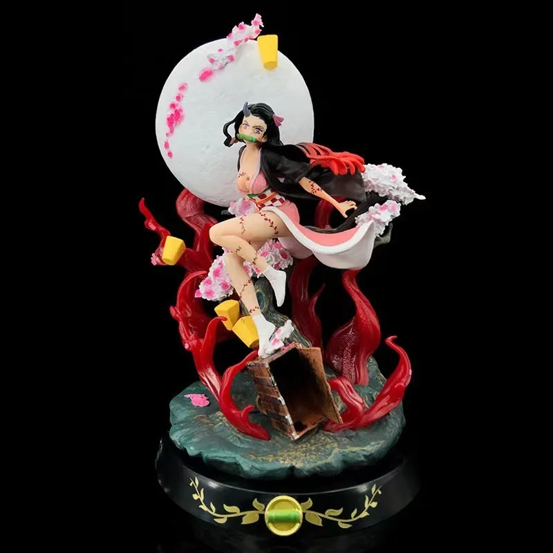 In Stock 32cm Demon Slayer Anime Figure Kamado Nezuko Gk Statue Adult Demon Action Pvc Model Collectible Children'S Toys Gifts ﻿