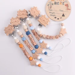 New Baby Pacifier Clips Teethers Toys Dummy Nipples Holder Clip Chain Babies Accessories Newborn Gifts Custom