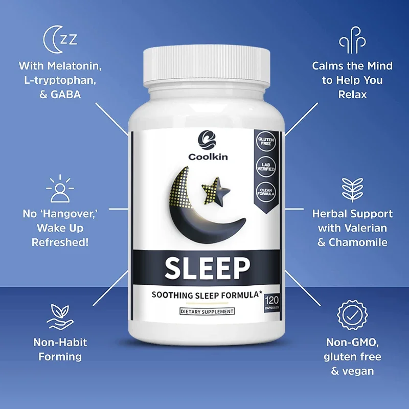 Sleep Supplement - Contains Chamomile and Valerian Extracts To Deepen Sleep Quality