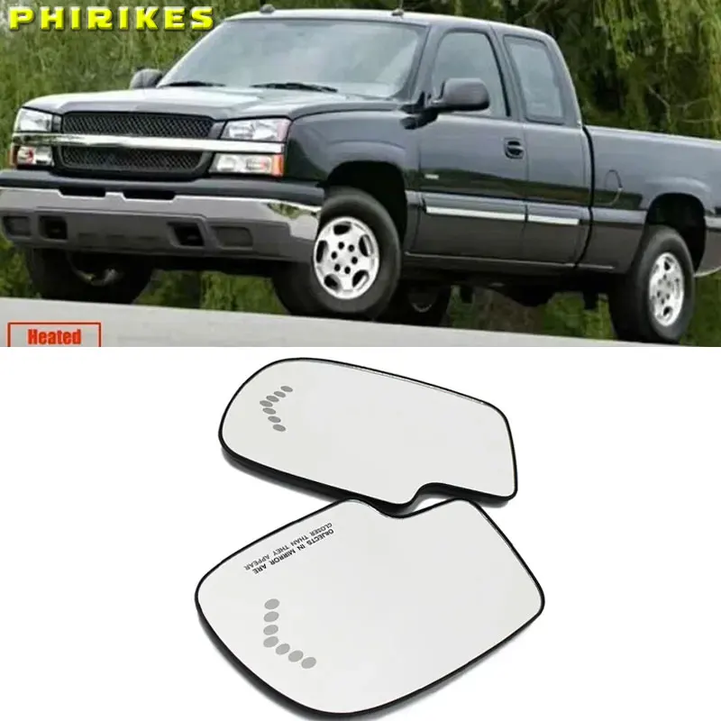 Für Chevy Chevrolet Avalanche Silverado Suburban Tahoe Tür Außenspiegel Rückspiegelglas Seitenspiegel Linse Beheiztes Glas 1500 3500