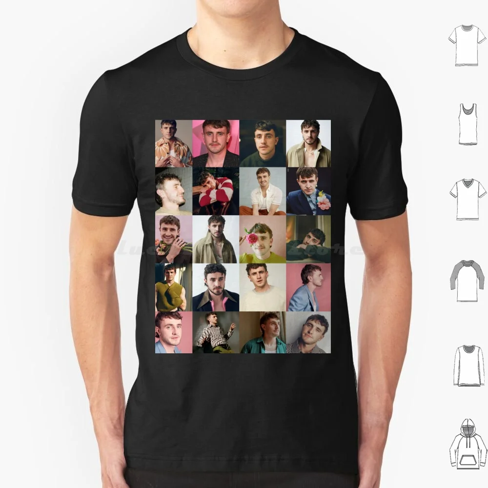 Paul Mescal Camiseta de algodón hombres mujeres DIY estampado Paul Mescal Paul Mescal libro Paul Mescal Mouse Paul Mescal Collage