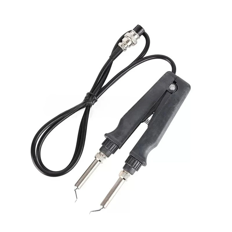 902 soldering station double soldering iron handle, electric heating soldering iron clamp tweezers, seven-hole heating pliers