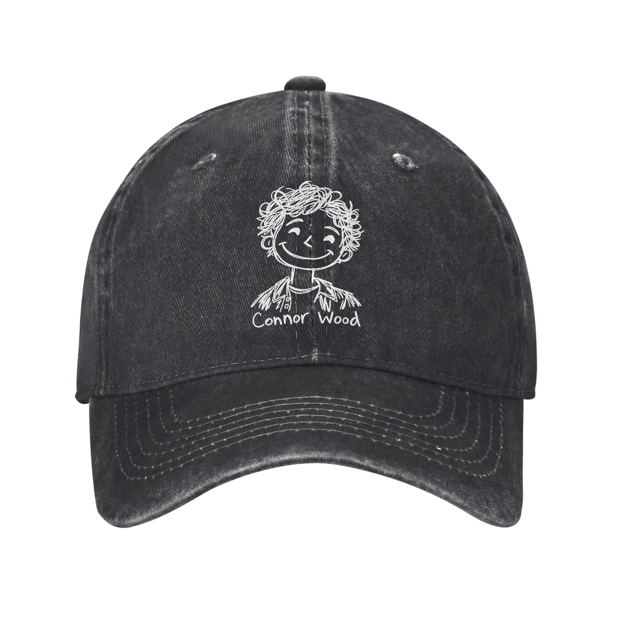 Washed Baseball Cap Connor Wood Summer Hip Hop Hats For Unisex Men  y2k Funny Tennis Skate Sun Baseball Caps