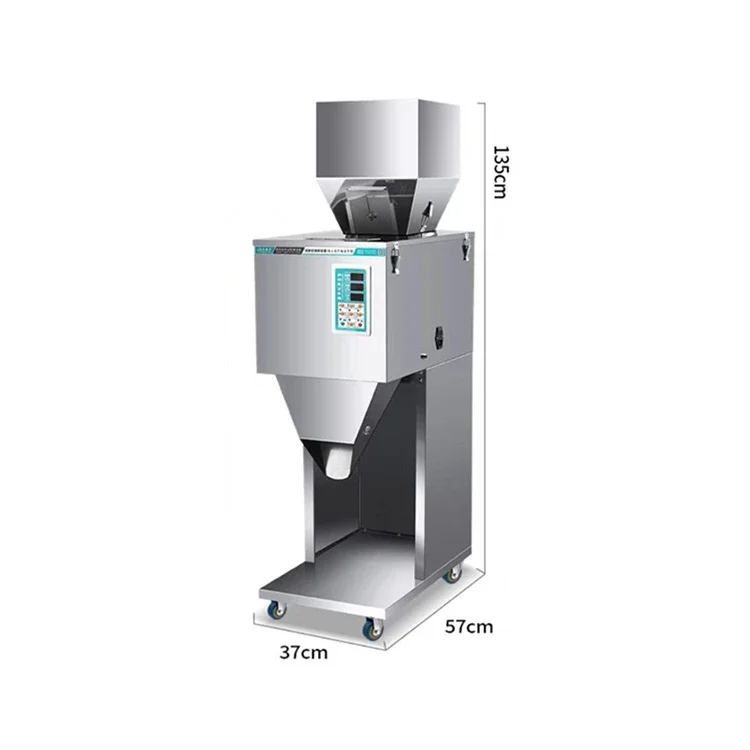 50g-5000g Semi Automatic Particle Beans Nuts Sugar Tea Weight and Fill Machine For Sale