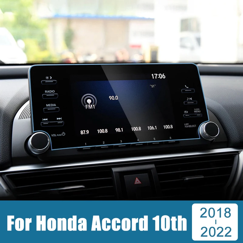 For Honda Accord X 10th 2018-2021 2022 Tempered Glass Car GPS Navigation Screen Protector LCD Touch Film Stickers Accessories