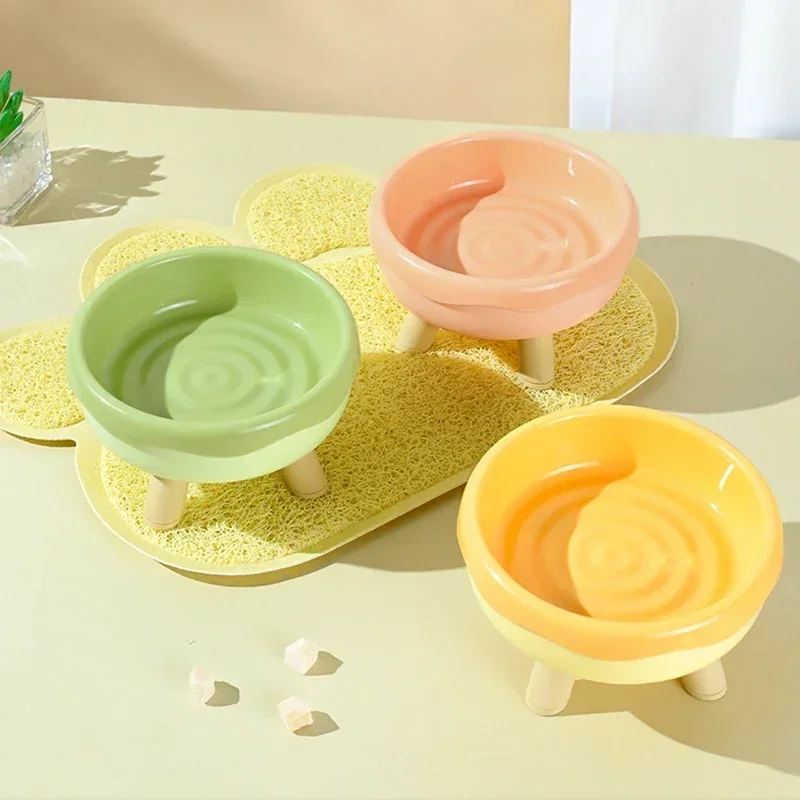Gamelle En Plastique À 4 Monedas En Forme De Matut Avec Soporte SuréWerpour Chat Et Petit Chien Productos Pour Animaux De Compagnie