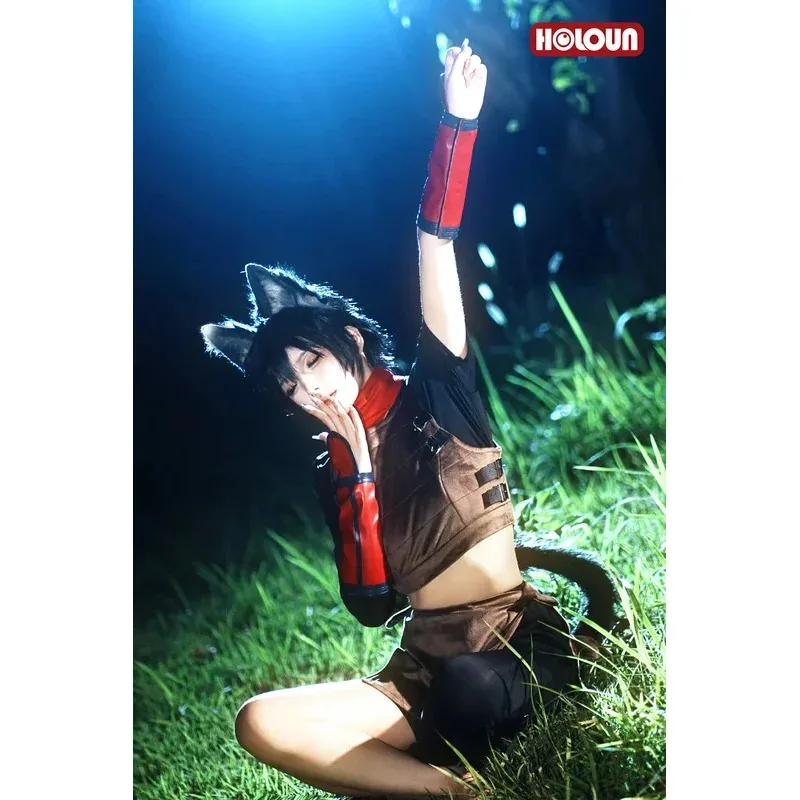 

Sky04 HOLOUN Вкусный в аниме Izumi Hitomi Asebi Косплей Костюм Парик Топы Юбка Жилет Шарф Cos Конвенция Хэллоуин Chris44Si!