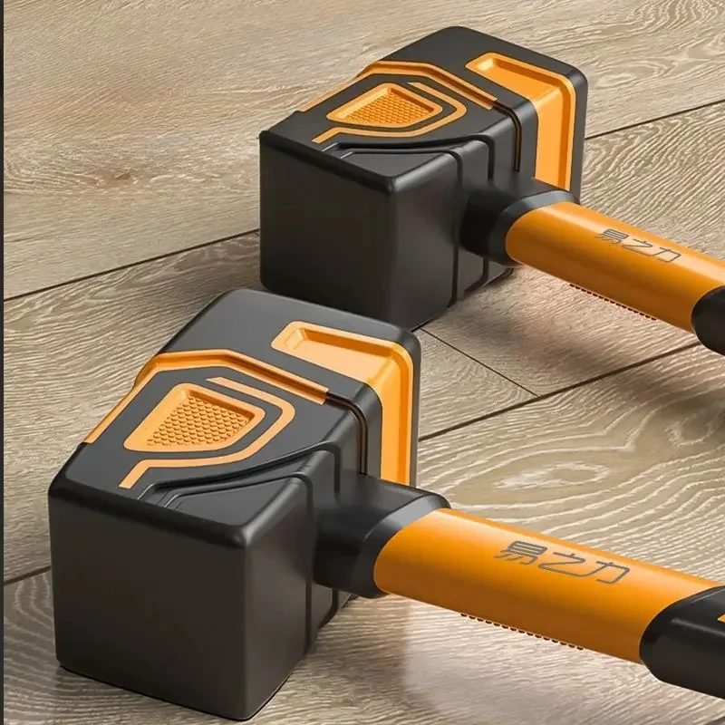 Rubber Hammer Tool Solid Rubber Hammer Long-handled One-piece Rubber Hammer for Decoration and Tiling Floor Tiles
