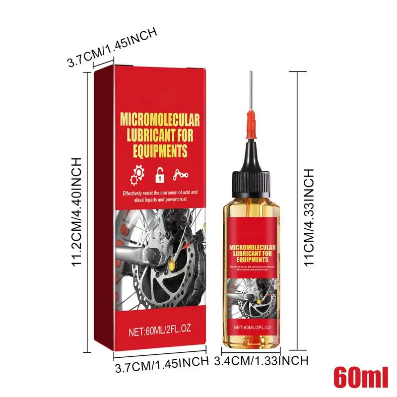 60ml macchina lubrificante micromolecolare catena antiruggine macchina da cucire per bicicletta olio ventilatore elettrico cuscinetto serratura