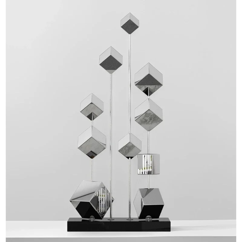 LH light luxury high-end stainless steel sculpture entrance niche slender ornament