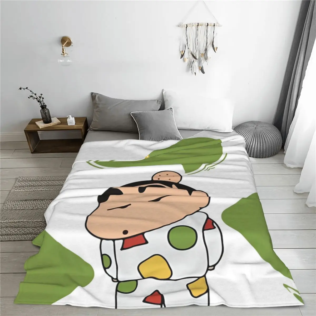 

Crayon-ShinS Cartoon ChanS Anime Blanket Fleece Decoration Portable Soft Throw Blankets for Bedding Outdoor Plush Thin Quilt