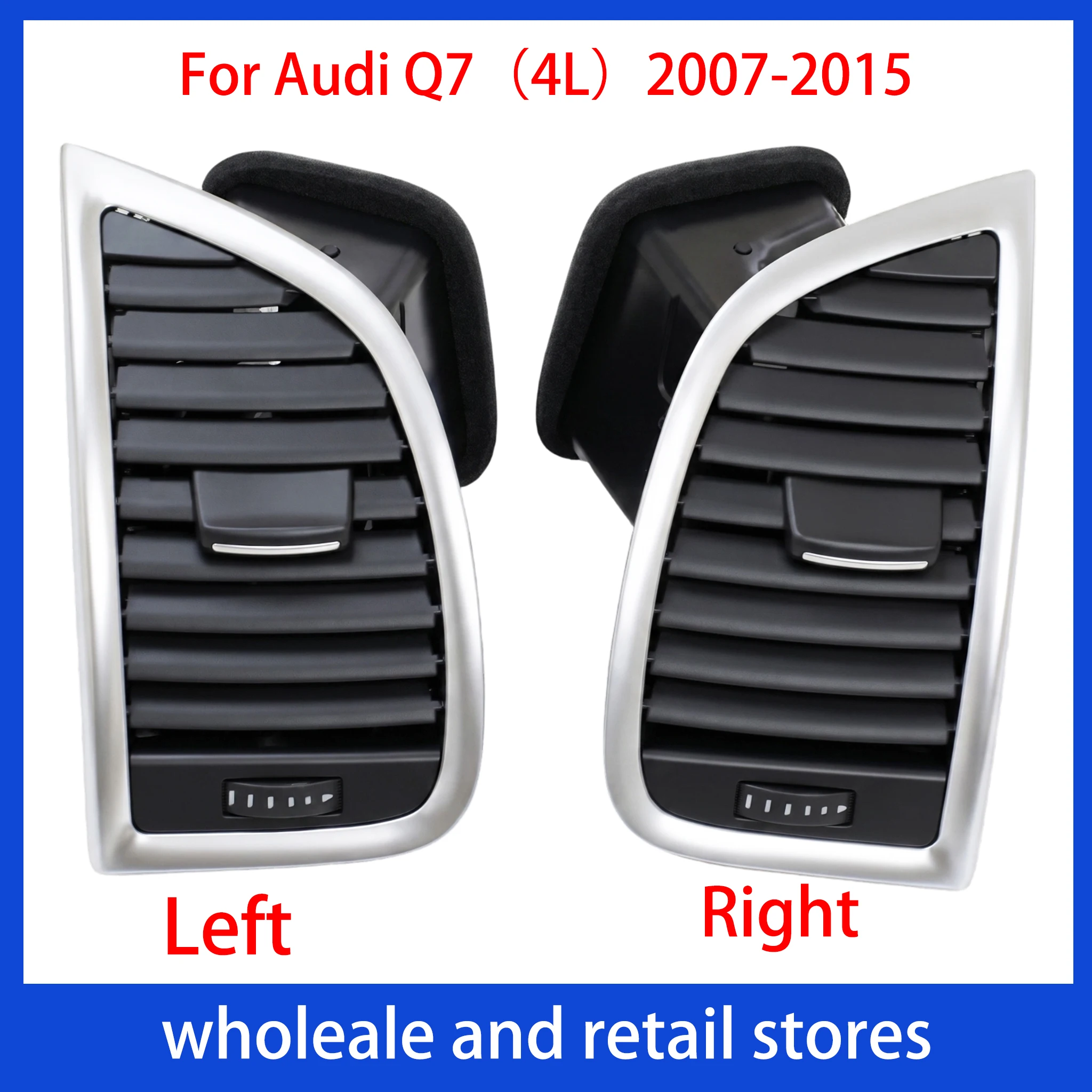 Air Conditioner Vents Pair Left And Right 4L0820902Q 4L0820901Q Compatible with Audi Q7 4L Models 2007-2015