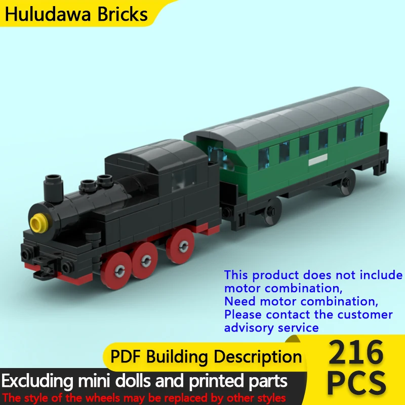 

City Car Model MOC Building Bricks Class 80 Locomotive And Carriage Modular Technology Children Holiday Gifts Assemble Toys Suit