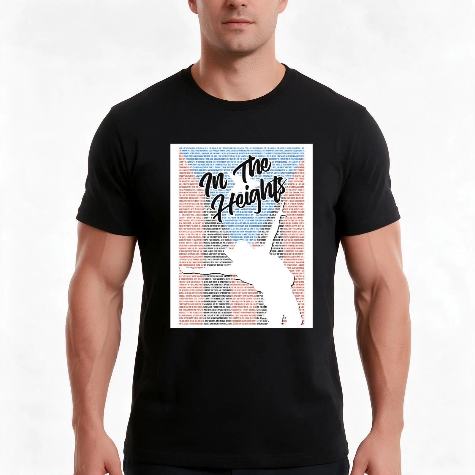 Lights Up - In The Heights T-Shirt, Summer Casual Cotton Tee, Oversized Streetwear Tops, Vintage Graphic Print, Unisex Men Women