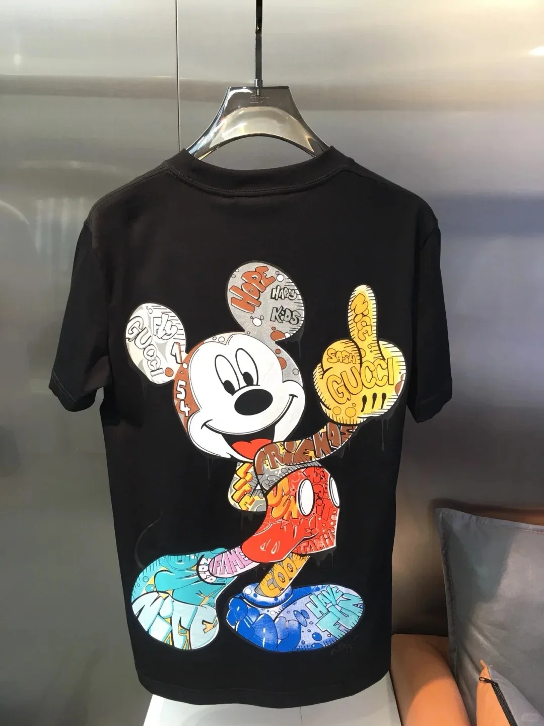 25 Disney New Mickey Mouse Luxury Brand Short Sleeve T-shirt For Men Women Summer S-3XL Casual Shirt Gucci Street Versatile Top