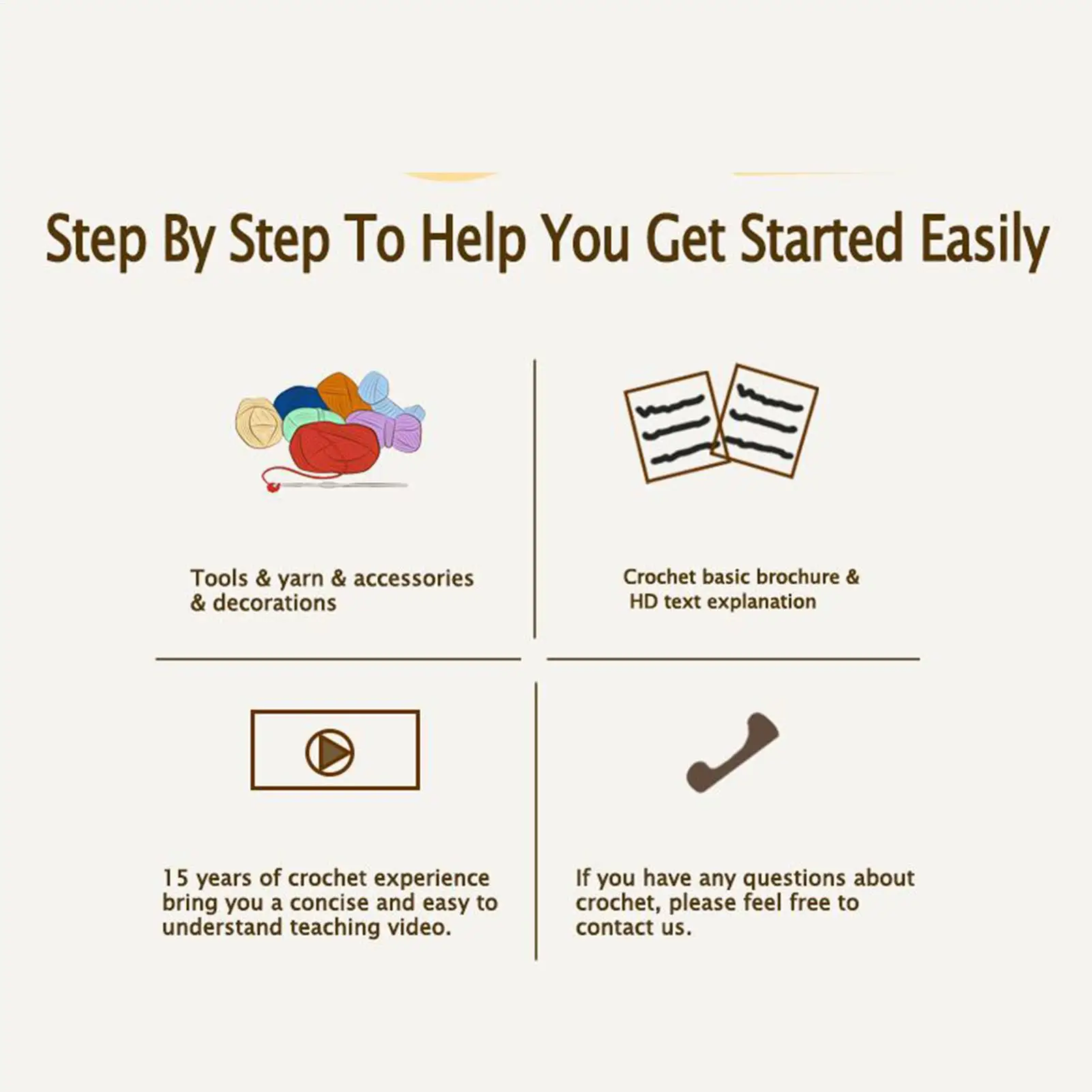 عيد الميلاد مجموعات الكروشيه للبالغين اليدوية صنع مجموعة عطلة ديكور دمية الحياكة عدة للبالغين المراهقين DIY المتحمسين المبتدئين #5