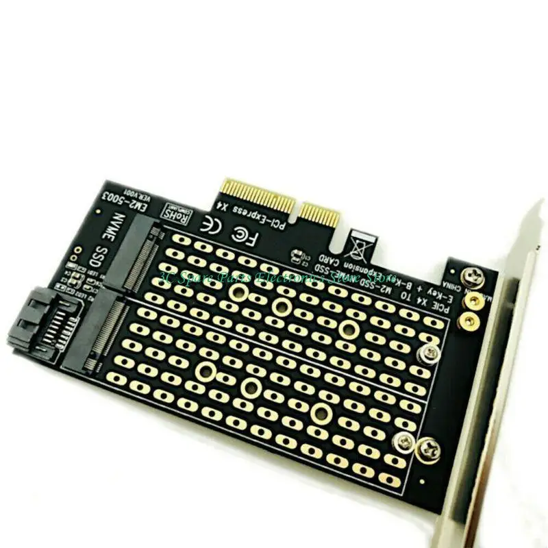 SZ M.2 NVME to PCIe 4.0x4 Adapter Card for 1U Case,Supports M 2280,2260,2242,2230 M.2 Drives