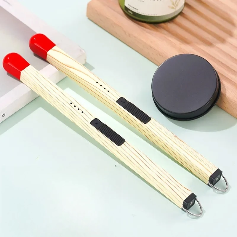 Simulated match charging lighter, aromatherapy igniter, arc matchstick with an extra long handle for household portable ignition