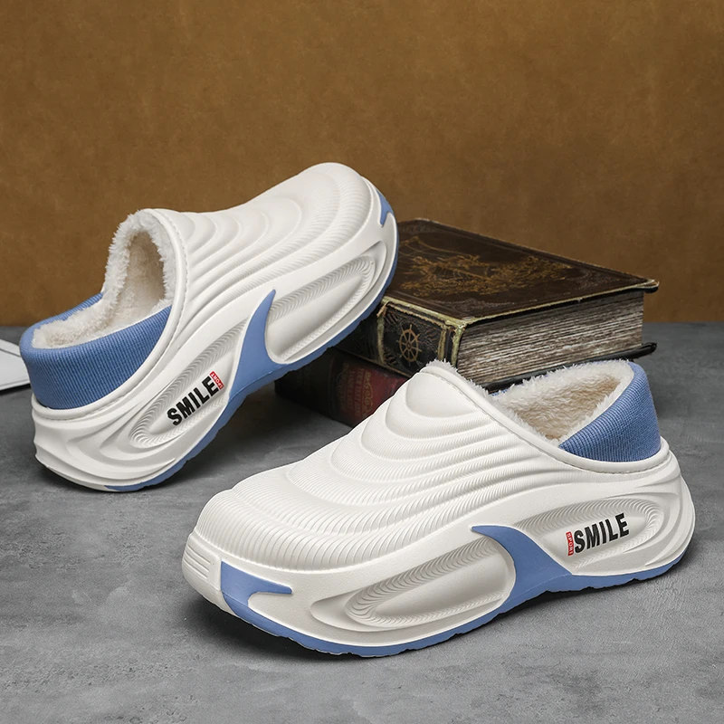 Pantofole in cotone da uomo alla moda nuove invernali scarpe calde da esterno scarpe da cuoco per interni uomo donna pantofole calde in peluche da casa impermeabili