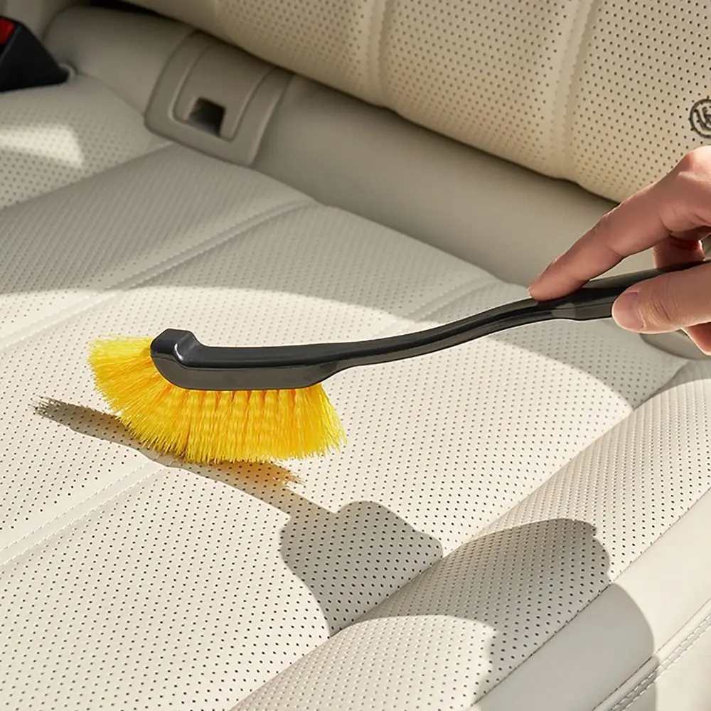 Dense Bristles Car Tire Cleaning Brush No Shedding Car Cleaning Accessories Car Detailing Brushes Washing Brush Tool For Auto