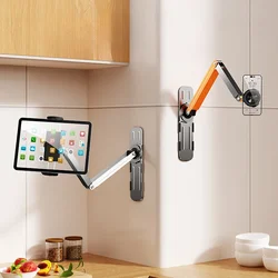 Eary Tablet Wall Mount 360°Rotation Tablet Holder Stand Kitchen Wall Mount Compatible for iPad/iPhone/All 4.7-12.9 Inch Tablet