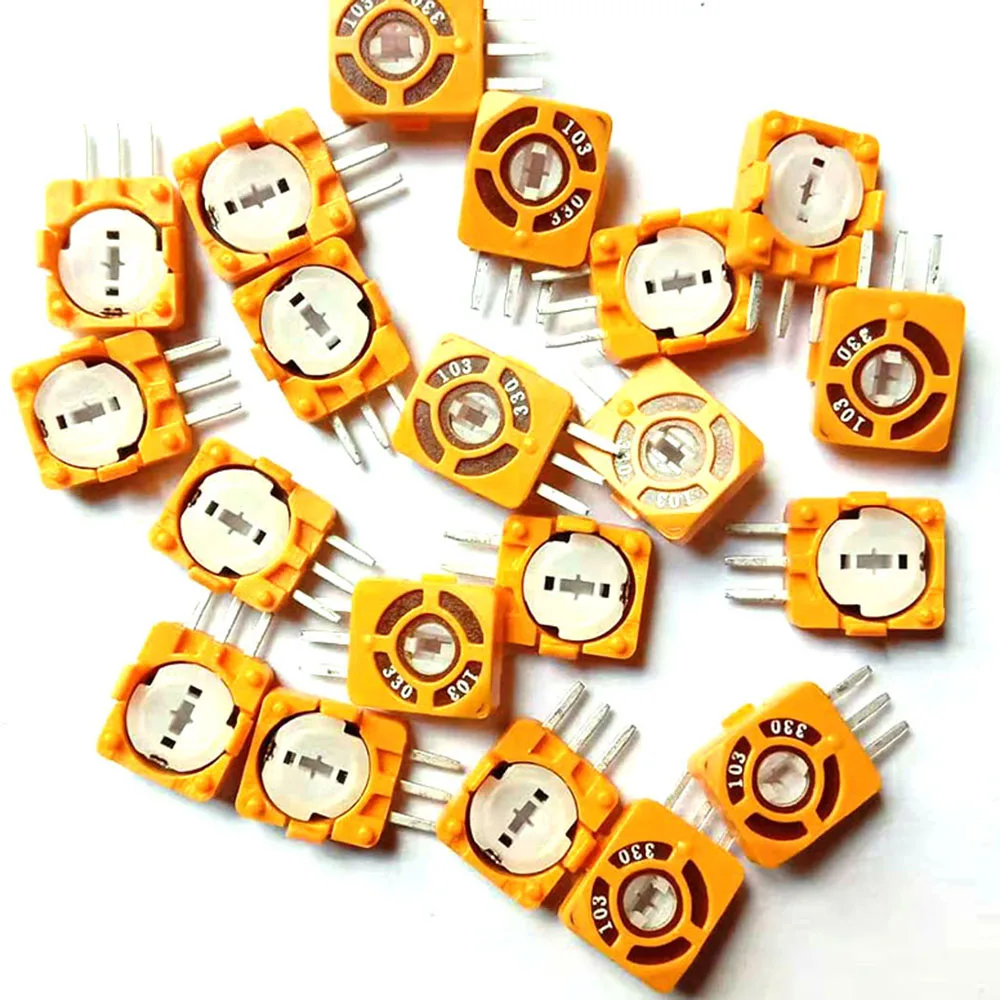 10PCS Remote control aircraft rocker RC airplane potentiometer switch piece B502 502 5K B10K 103 45 60 330 degrees