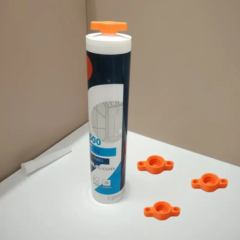 3 قطع من أغطية غراء الزجاج البرتقالي - أغطية إغلاق بلاستيكية متينة لزجاجات الغراء القياسية وأدوات الديكور المحمولة #4