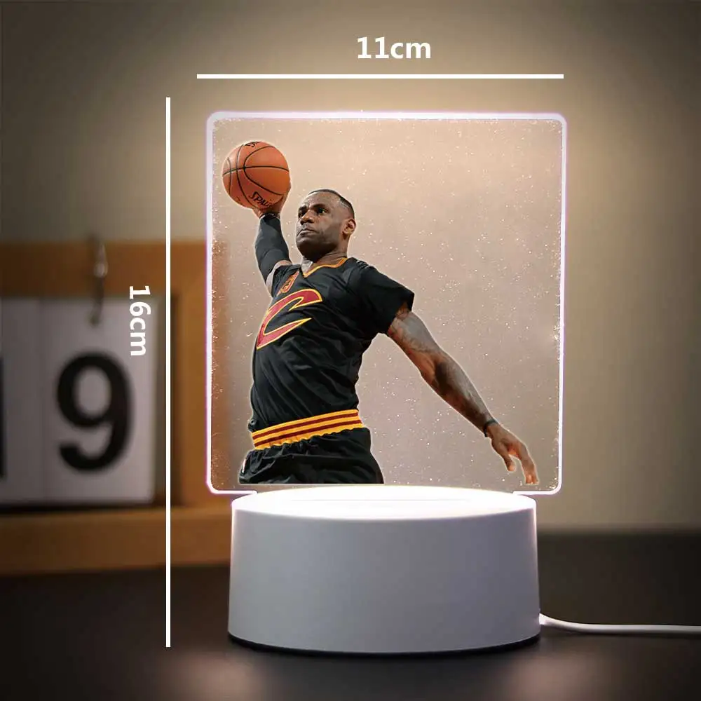 The Basketball players 3d Illusion Night Lamp for Game Room Decor Kids Birthday Gift
