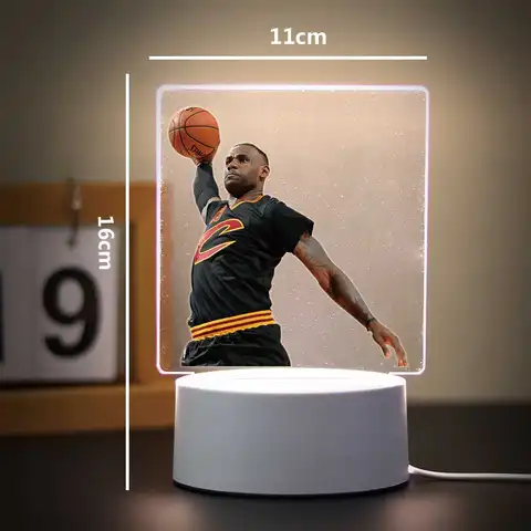 बास्केटबॉल खिलाड़ियों के लिए 3D इल्यूजन नाइट लैंप, गेम रूम की सजावट के लिए, बच्चों के जन्मदिन का उपहार 8 best sales 3डी भ्रम रात की रोशनी - №8