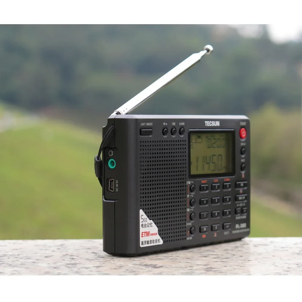 Tecsun PL-380 Full Band Radio Digital Demodulation Stereo PLL Portable Radio FM /LW/SW/MW DSP Receiver Radio AM